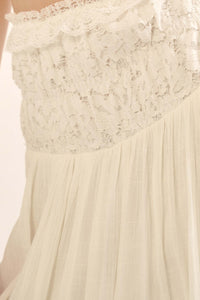 Reborn Soul Lace-Trimmed Convertible Skirt Dress - ShopPromesa