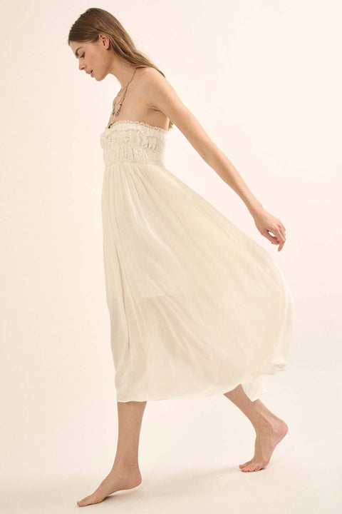 Reborn Soul Lace-Trimmed Convertible Skirt Dress - ShopPromesa