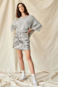 Smooth Operator Snake-Print A-Line Mini Skirt - ShopPromesa