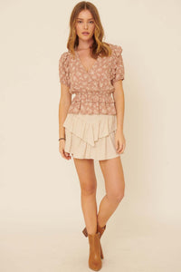 So Much Sass Tiered Ruffle Mini Skirt - ShopPromesa