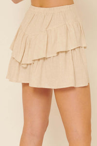 So Much Sass Tiered Ruffle Mini Skirt - ShopPromesa