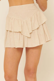 So Much Sass Tiered Ruffle Mini Skirt - ShopPromesa
