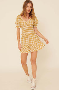 Sweetest Treat Ruffled Gingham Mini Skirt - ShopPromesa