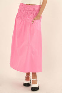 Honest to Goodness Gathered Pocket Maxi Skirt - ShopPromesa