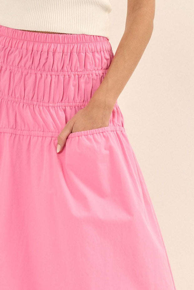 Honest to Goodness Gathered Pocket Maxi Skirt - ShopPromesa