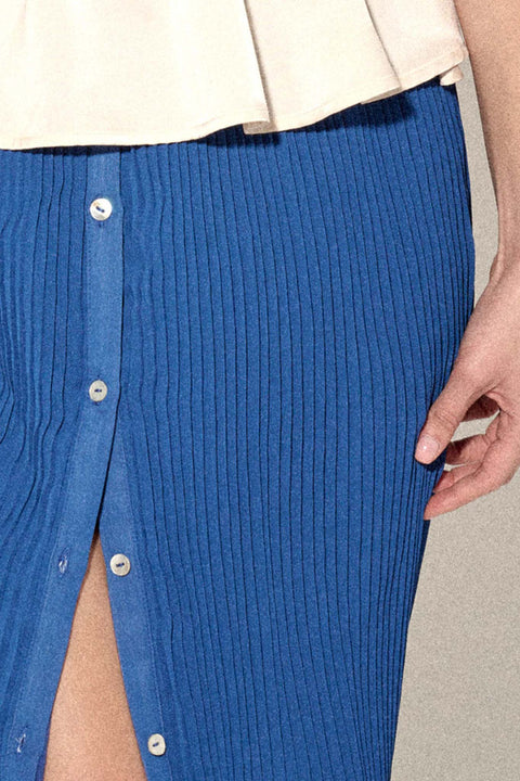 Fan Club Accordion Pleated Button-Front Maxi Skirt - ShopPromesa