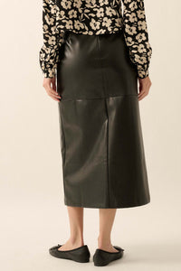 Leading Edge Vegan Leather Pencil Skirt - ShopPromesa