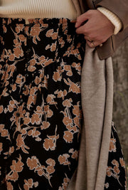 Garden of Life Floral Button-Front Maxi Skirt - ShopPromesa