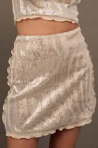 Chase the Night High-Waist Sequin Mini Skirt - ShopPromesa