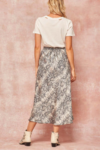 Pretty Poison Snakeskin-Print Midi Skirt - ShopPromesa