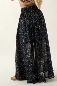 Shoot the Breeze Floral Button-Front Maxi Skirt - ShopPromesa