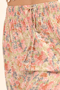 Work of Art Floral Button-Front Maxi Skirt - ShopPromesa