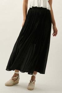 Longing for Love Accordion Pleated Maxi Skirt - ShopPromesa