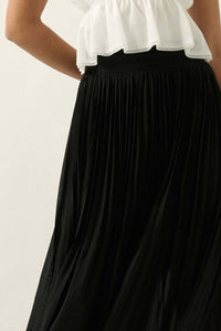 Longing for Love Accordion Pleated Maxi Skirt - ShopPromesa