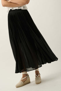 Longing for Love Accordion Pleated Maxi Skirt - ShopPromesa