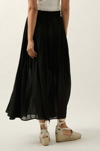 Longing for Love Accordion Pleated Maxi Skirt - ShopPromesa