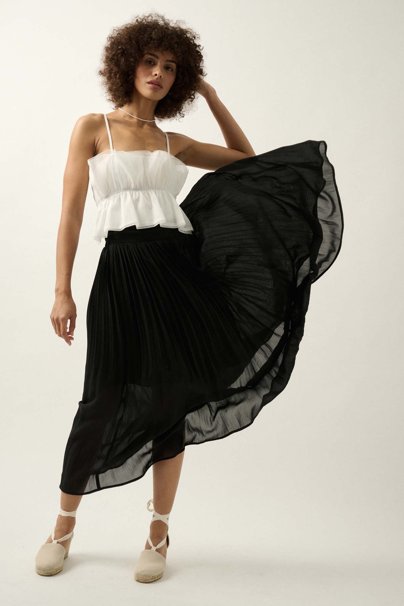 Longing for Love Accordion Pleated Maxi Skirt - ShopPromesa