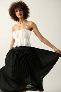 Longing for Love Accordion Pleated Maxi Skirt - ShopPromesa