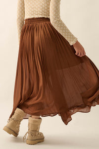 Long Time Coming Accordion Pleated Maxi Skirt - ShopPromesa