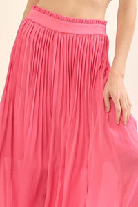 Longing for Love Accordion Pleated Maxi Skirt - ShopPromesa