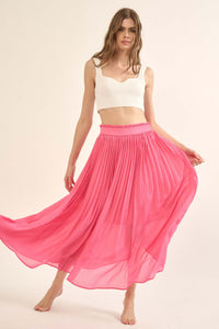 Longing for Love Accordion Pleated Maxi Skirt - ShopPromesa