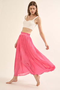 Longing for Love Accordion Pleated Maxi Skirt - ShopPromesa