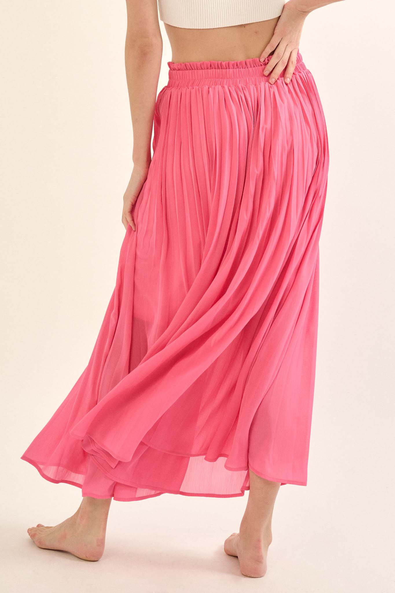 Longing for Love Accordion Pleated Maxi Skirt - ShopPromesa