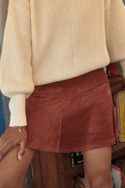 Party Girl Striped Velvet Mini Skirt - ShopPromesa