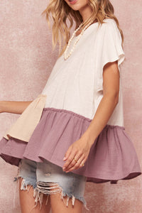 Ruffle Life Oversized Ruffled Babydoll Tee - ShopPromesa