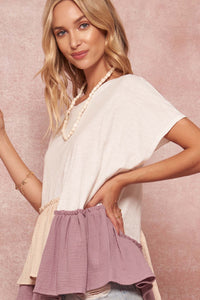 Ruffle Life Oversized Ruffled Babydoll Tee - ShopPromesa