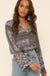 Bandana-Print Cropped Bell-Sleeve Top - ShopPromesa