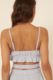 Girl Code Crinkle Cotton Ruffled Crop Cami Top - ShopPromesa