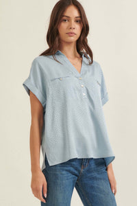 Into the Light Jacquard Dolman Blouse - ShopPromesa