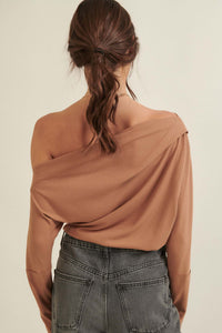 On the Verge One-Shoulder Rib-Knit Bodysuit - ShopPromesa