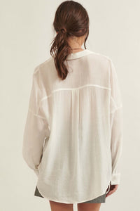 Careless Love Oversized Button-Up Crepe Shirt - ShopPromesa