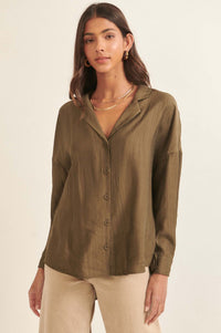 Careless Love Oversized Button-Up Crepe Shirt - ShopPromesa