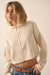 Keep It Casual Mixed Media Half-Zip Waffle Top - ShopPromesa