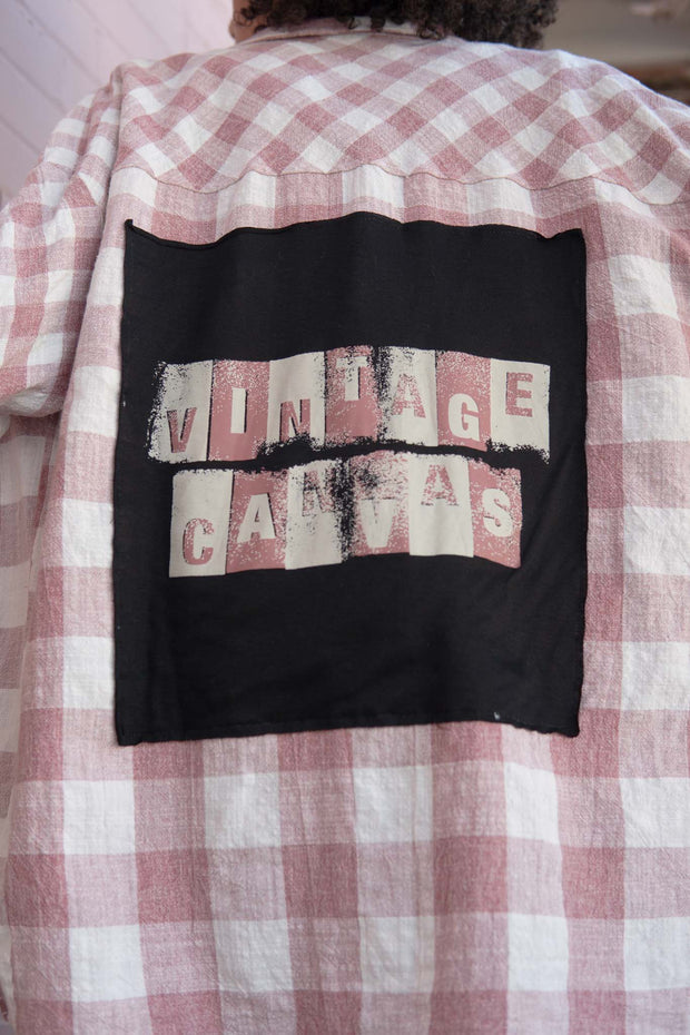 Vintage Canvas Graphic-Back Plaid Shirt - ShopPromesa