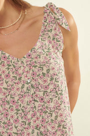 Happy Valley Floral Tie-Strap Cami Top - ShopPromesa