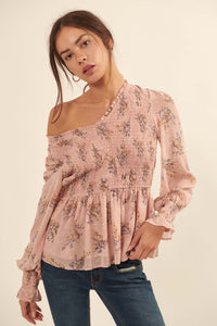 Budding Joy Smocked Floral Peasant Top - ShopPromesa