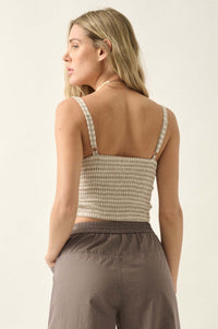 Sweetly Sultry Gingham Bustier Corset Top - ShopPromesa