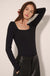 Lifted Fit Squareneck Long-Sleeve Bodysuit - ShopPromesa