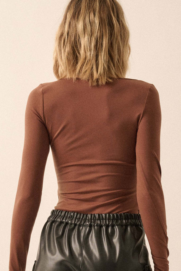 Lifted Fit Squareneck Long-Sleeve Bodysuit - ShopPromesa