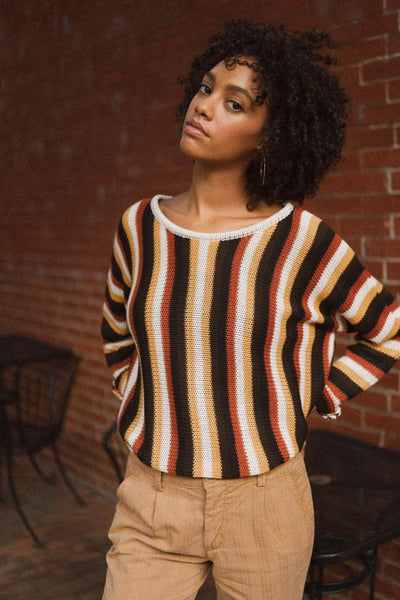 Harvest Moon Multicolor Striped Sweater - ShopPromesa