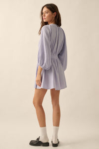 Dawn of Love Crinkle Cotton Kimono Mini Dress - ShopPromesa