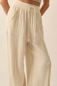 Jump In Crinkle Cotton Drawstring Parachute Pants - ShopPromesa