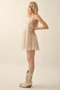 Pretty Please Floral Ribbon Lace Babydoll Romper - ShopPromesa