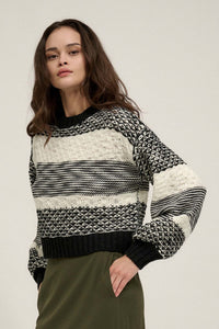 Mixed Feelings Colorblock Multi-Knit Sweater - ShopPromesa