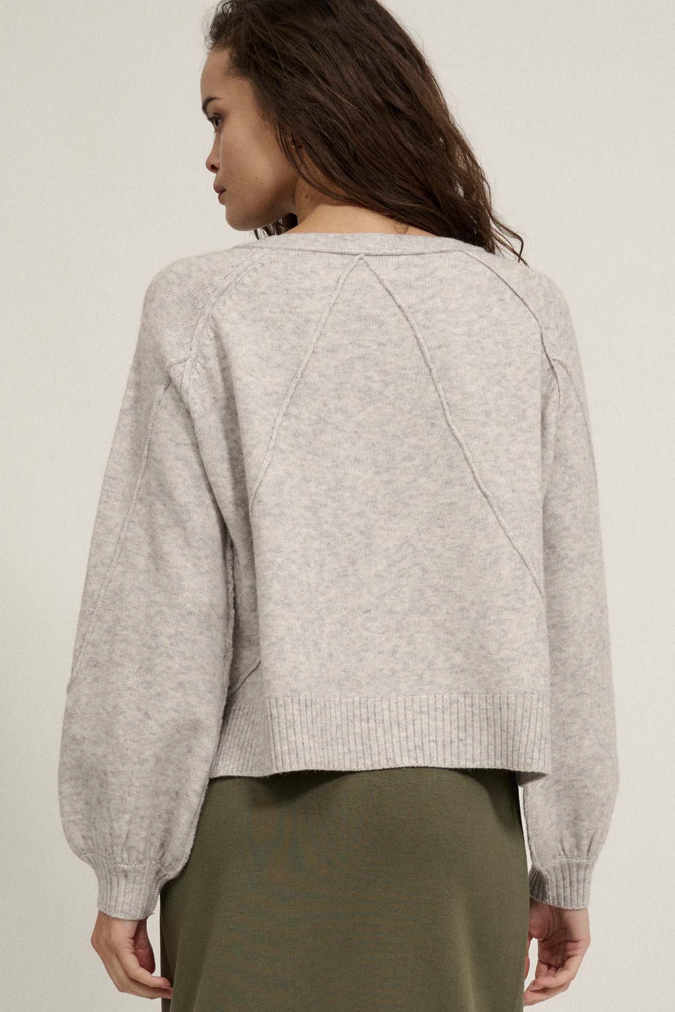 Peace of Mind Exposed-Seam Raglan Sweater - ShopPromesa