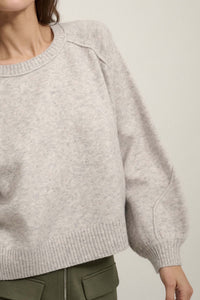 Peace of Mind Exposed-Seam Raglan Sweater - ShopPromesa